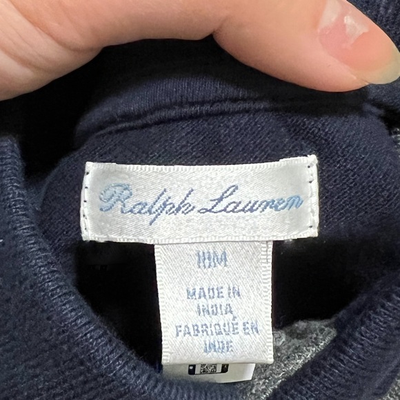 Ralph Lauren Babygrow Colour-Blocked Cotton Jumpsuit Polo Coveralls One Piece - Picture 6 of 8